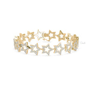 Celestial Star Diamond Tennis Bracelet for Women