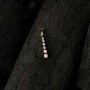 Vertical Line Diamond Charm Pendant