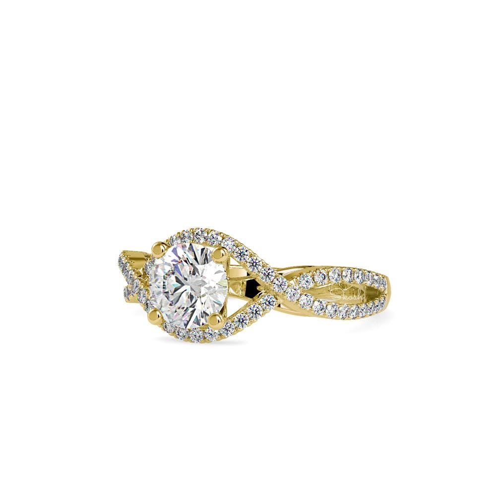 Round Lab Grown Diamond Engagement Ring