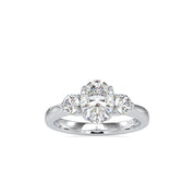 Oval Cut Lab Grown Diamond Engagement Ring