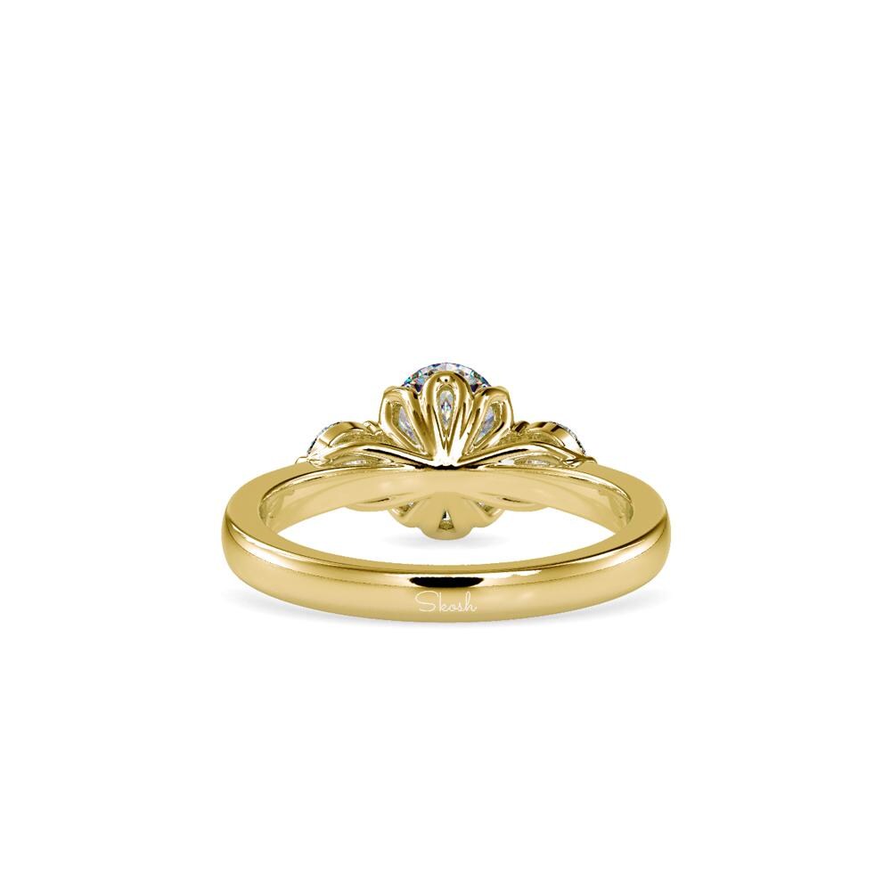 Oval Cut Lab Grown Diamond Engagement Ring
