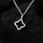 Delicate Flower Diamond Charm Pendant