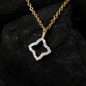 Delicate Flower Diamond Charm Pendant