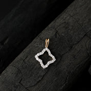 Delicate Flower Diamond Charm Pendant