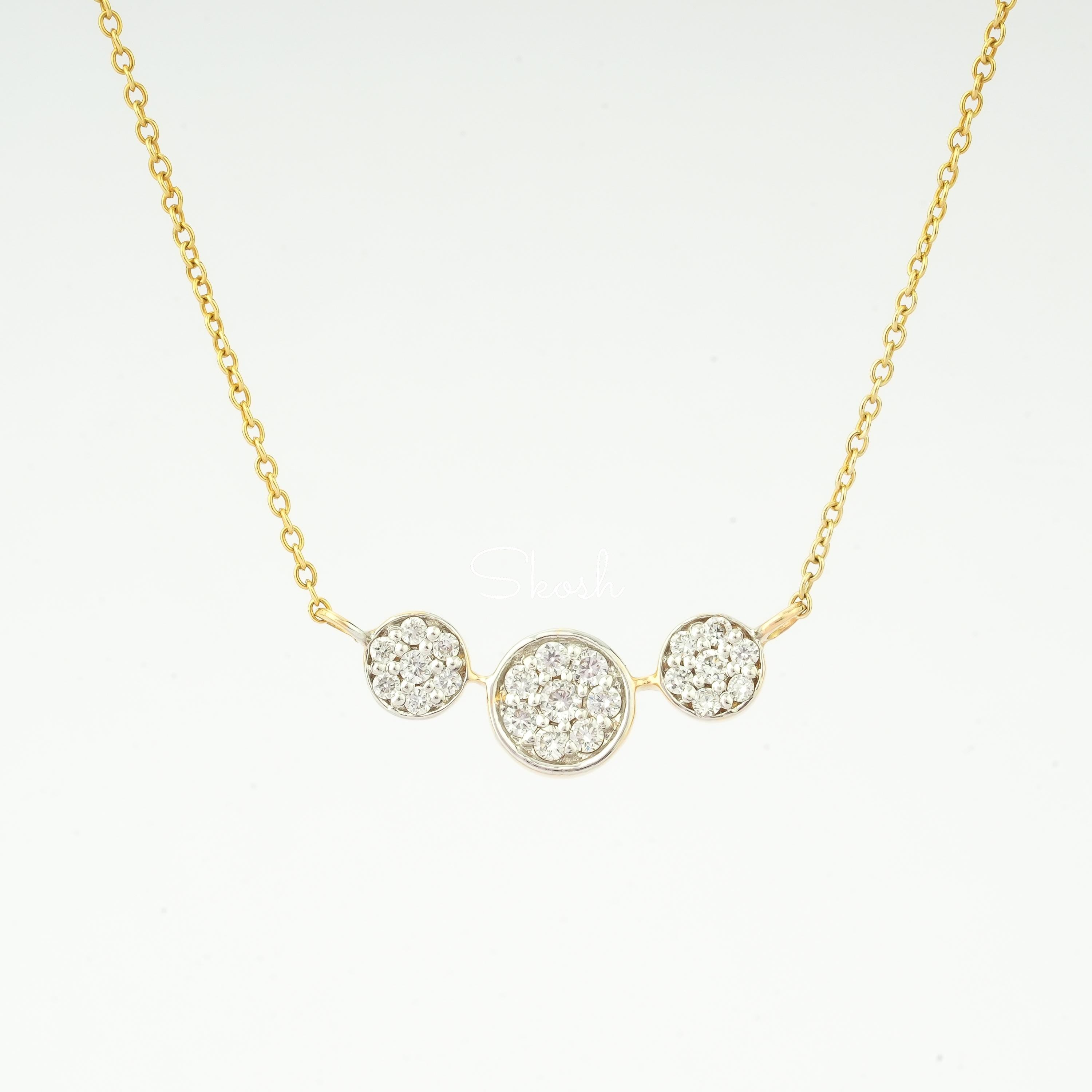 Round Diamond Pendant Necklace