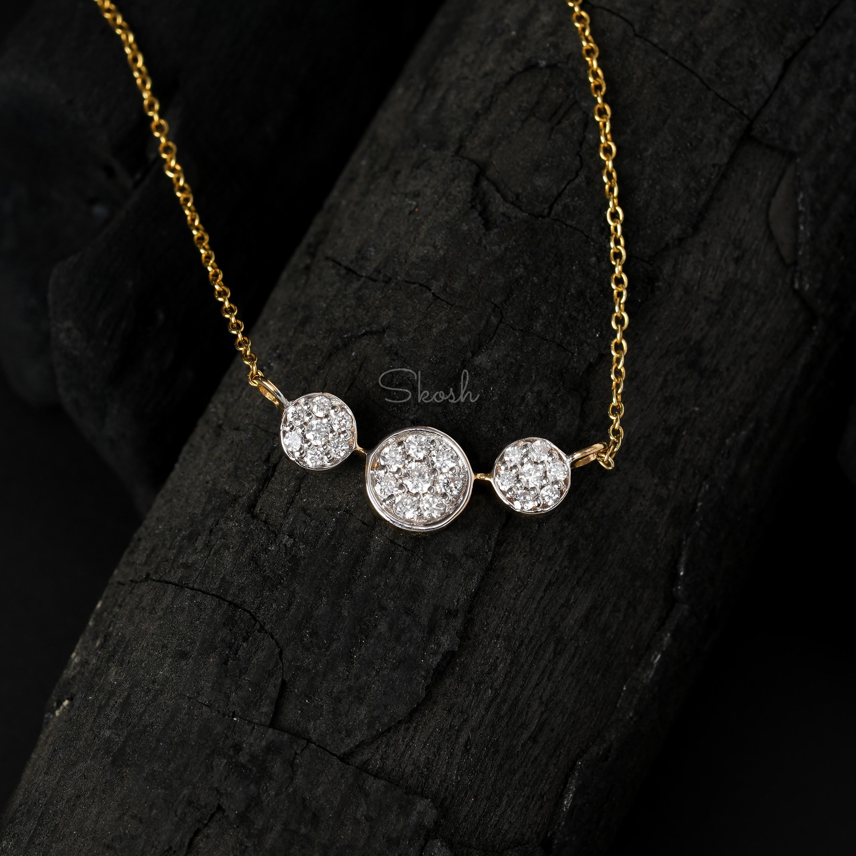 Round Diamond Pendant Necklace