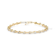 Round Cut Solitaire Diamond Tennis Bracelet