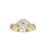 Round Lab Grown Diamond Engagement Ring