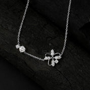 Flower Solitaire Diamond Chain Bracelet