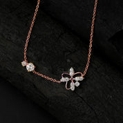 Flower Solitaire Diamond Chain Bracelet