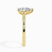 3 Carats Pear Cut Lab Grown Diamond Engagement Ring