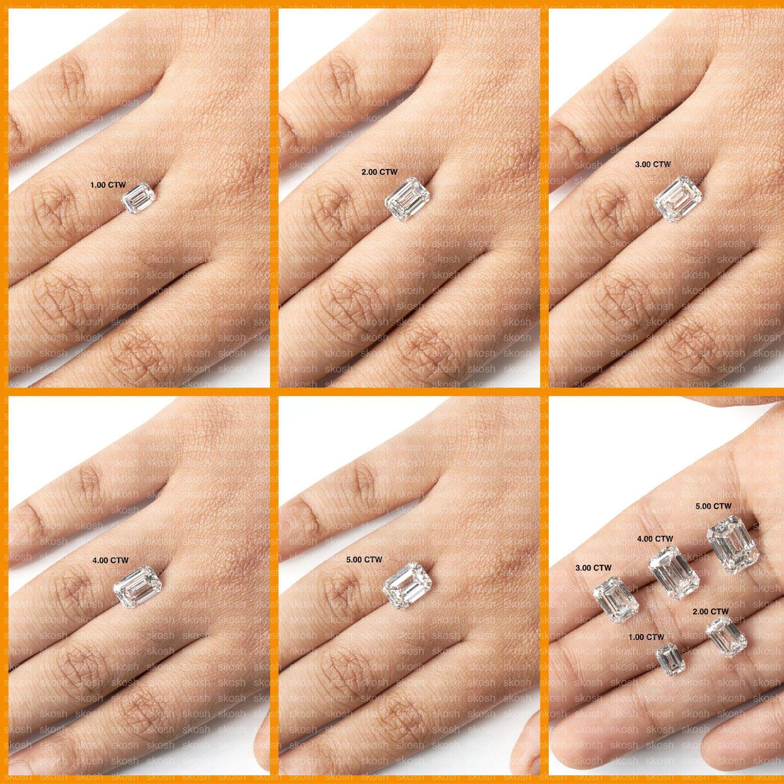1.75 TCW Emerald Cut Lab Grown Diamond Solitaire Engagement Ring