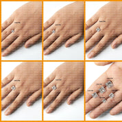2.90 TCW Princess Cut Lab Grown Diamond Wedding Ring
