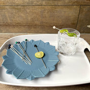 Sterling Silver Gemstone Cocktail Picks