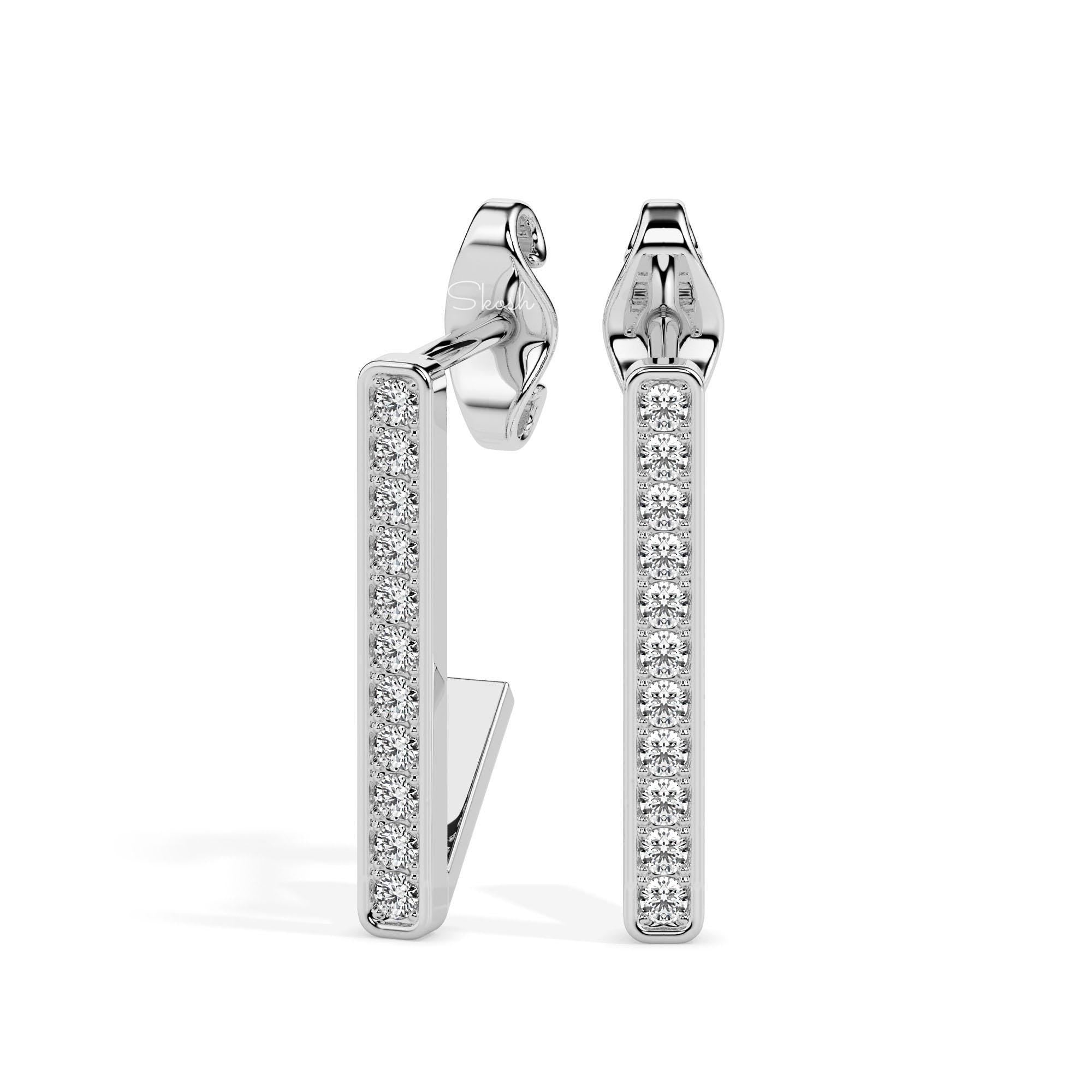 Lab Grown Diamonds Small Hoop Earrings