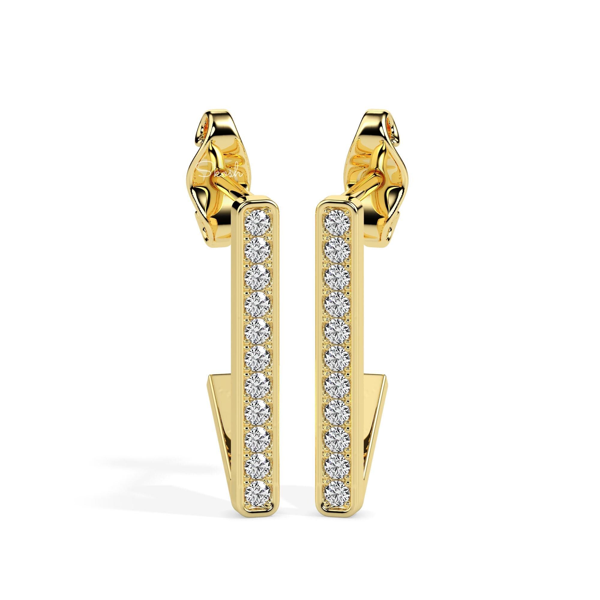 Lab Grown Diamonds Small Hoop Earrings