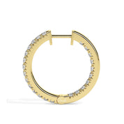 Lab Grown Diamonds Small Hoop Earrings
