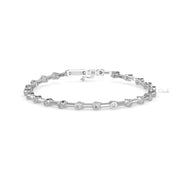 Round Cut Solitaire Diamond Tennis Bracelet