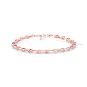 Round Cut Solitaire Diamond Tennis Bracelet