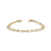 Round Cut Solitaire Diamond Tennis Bracelet