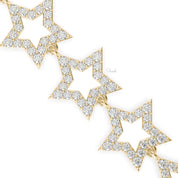 Celestial Star Diamond Tennis Bracelet for Women