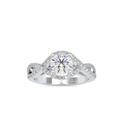 Round Lab Grown Diamond Engagement Ring