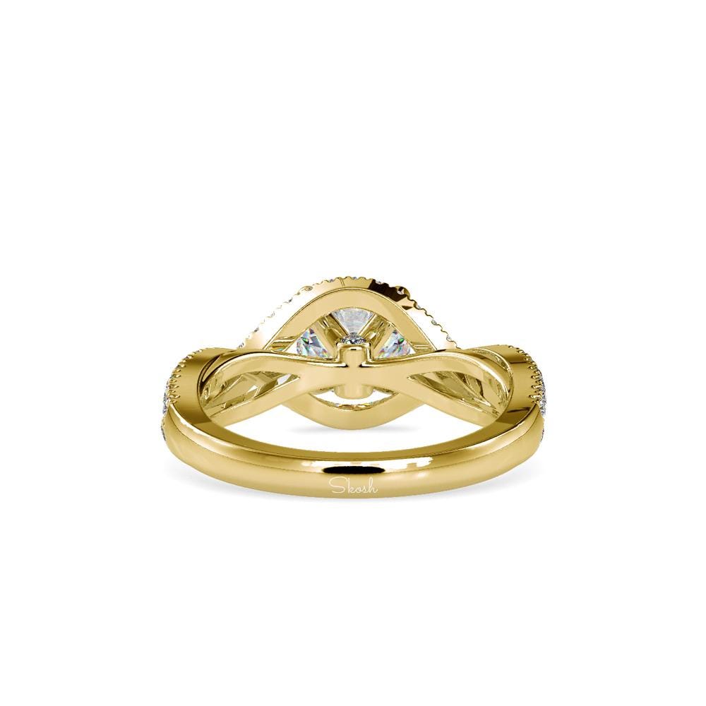Round Lab Grown Diamond Engagement Ring
