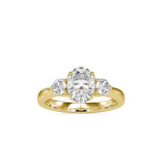Oval Cut Lab Grown Diamond Engagement Ring