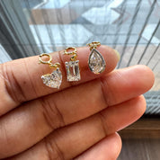 Lab Grown Diamond Solitaire Charm Necklace