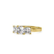 2.90 TCW Princess Cut Lab Grown Diamond Wedding Ring