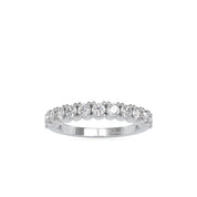 Dainty 2.80mm Round Cut Lab Grown/Created Diamond Wedding Band