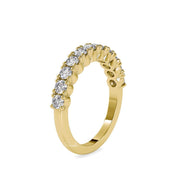 Dainty 2.80mm Round Cut Lab Grown/Created Diamond Wedding Band