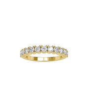 Dainty 2.80mm Round Cut Lab Grown/Created Diamond Wedding Band