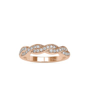 1.35mm Dainty Round Cut Lab Grown Diamond Wedding Band