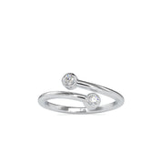 Two Diamond Cuff Ring