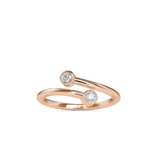 Two Diamond Cuff Ring