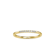 Round Lab Grown Diamond Half Eternity Wedding Band
