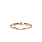 Three Diamond Wedding Band