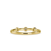 Three Diamond Wedding Band