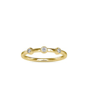 Three Diamond Wedding Band