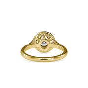 0.50 TCW Round Cut Moissanite Filigree Engagement Ring