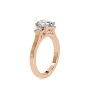 2.00 Carats Oval Cut Lab Grown Diamond Engagement Ring
