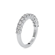 Dainty 2.80mm Round Cut Lab Grown/Created Diamond Wedding Band