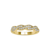 1.35mm Dainty Round Cut Lab Grown Diamond Wedding Band