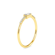 Baguette Lab Grown Diamond Half Eternity Wedding Band