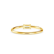 Baguette Lab Grown Diamond Half Eternity Wedding Band
