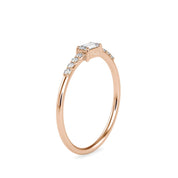 Baguette Lab Grown Diamond Half Eternity Wedding Band