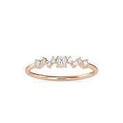 Round Cut Lab Grown Diamond Wedding Band