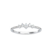 Minimal Round Cut Lab Grown Diamond Wedding Band