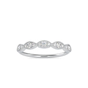 Elegant Lab Grown Diamond Stacking Band - Wedding Band